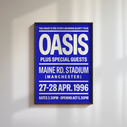 Oasis Maine Road Poster
