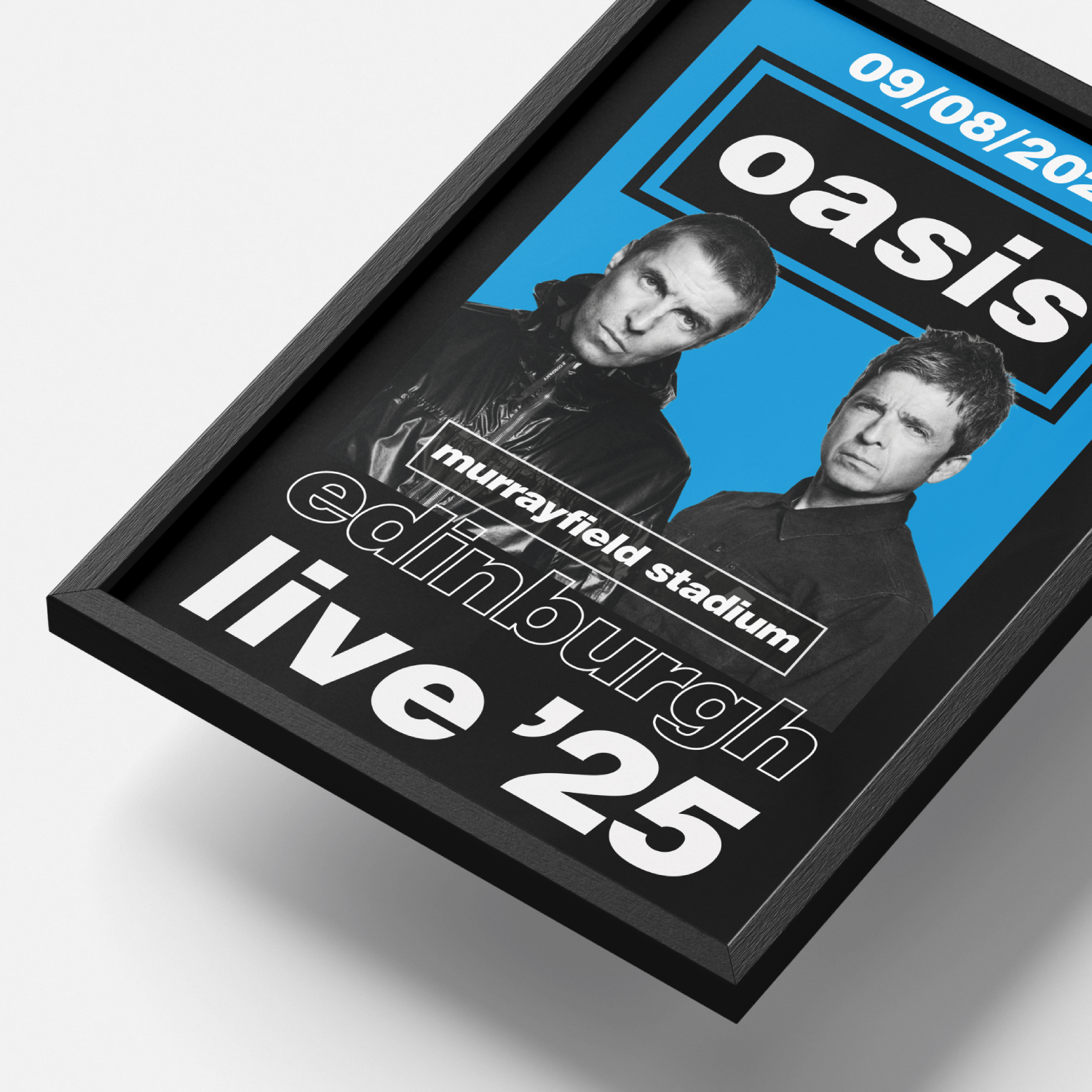 Oasis Murrayfield Stadium Edinburgh Tour Poster