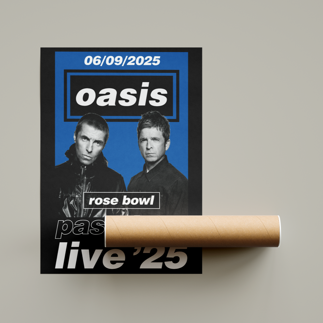 Oasis Pasadena Rose Bowl USA Tour Poster United States