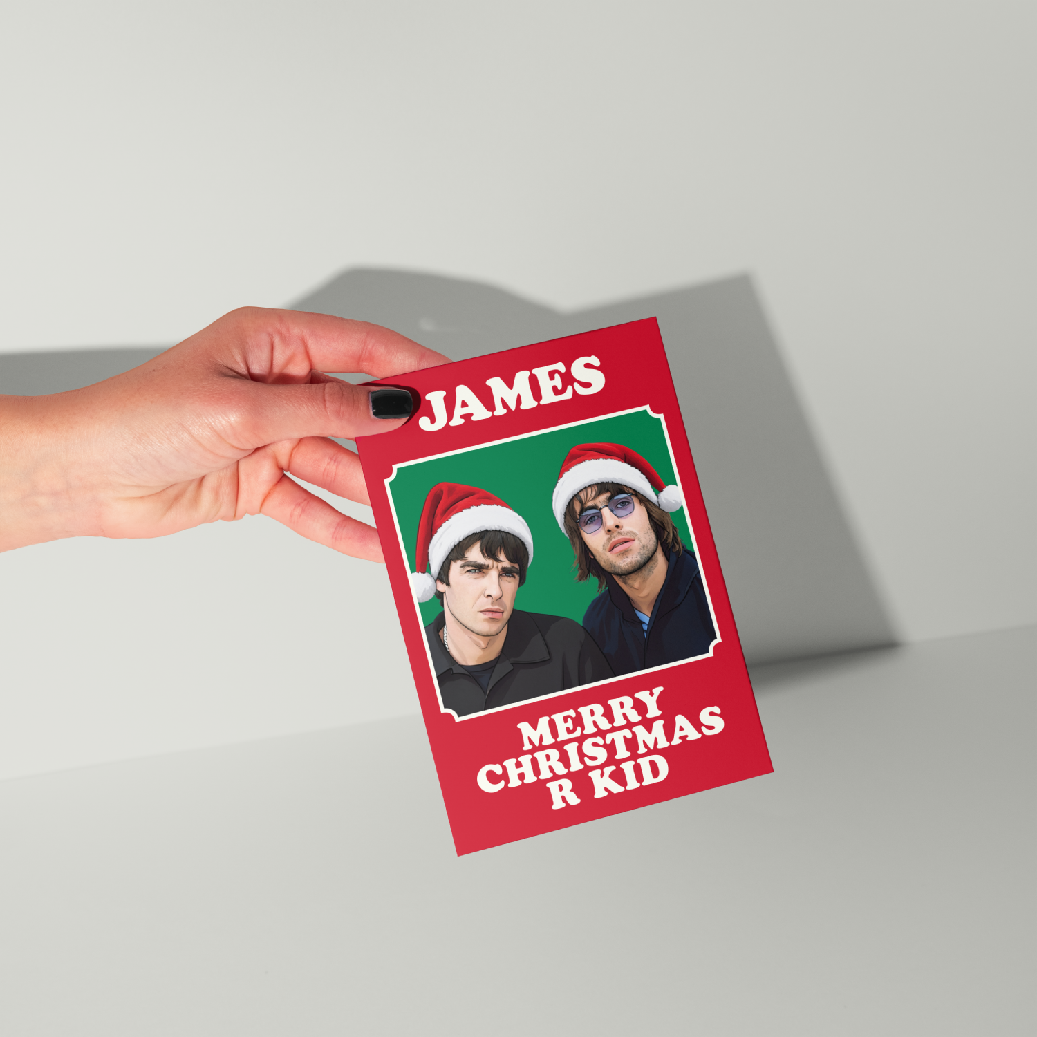 Oasis Personalised Christmas Card