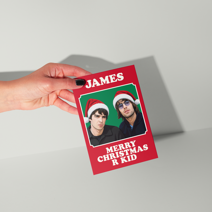 Oasis Personalised Christmas Card