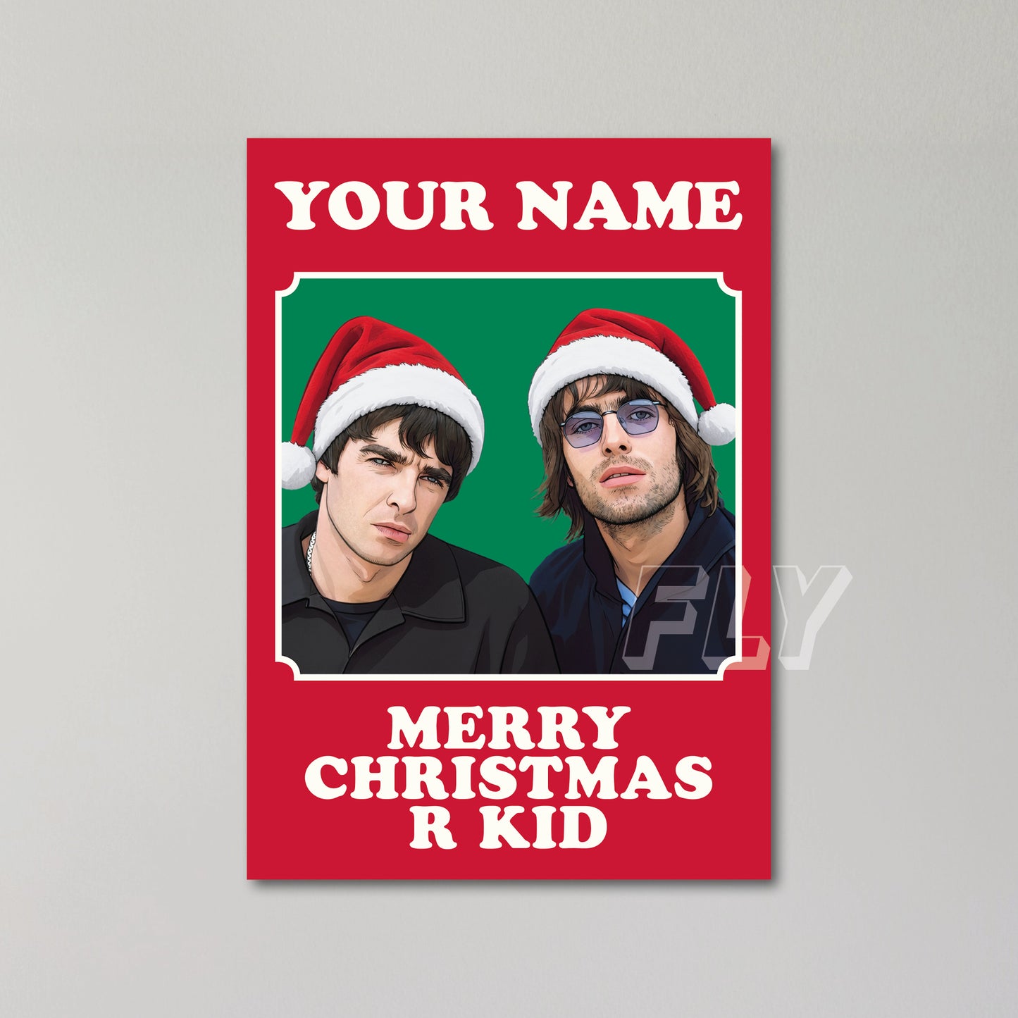 Oasis Personalised Christmas Card