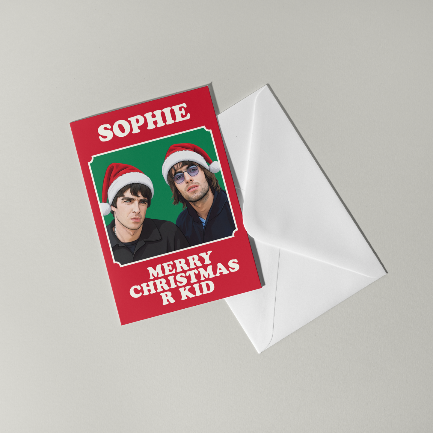 Oasis Personalised Christmas Card
