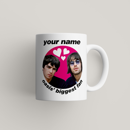 Oasis Personalised Mug UK