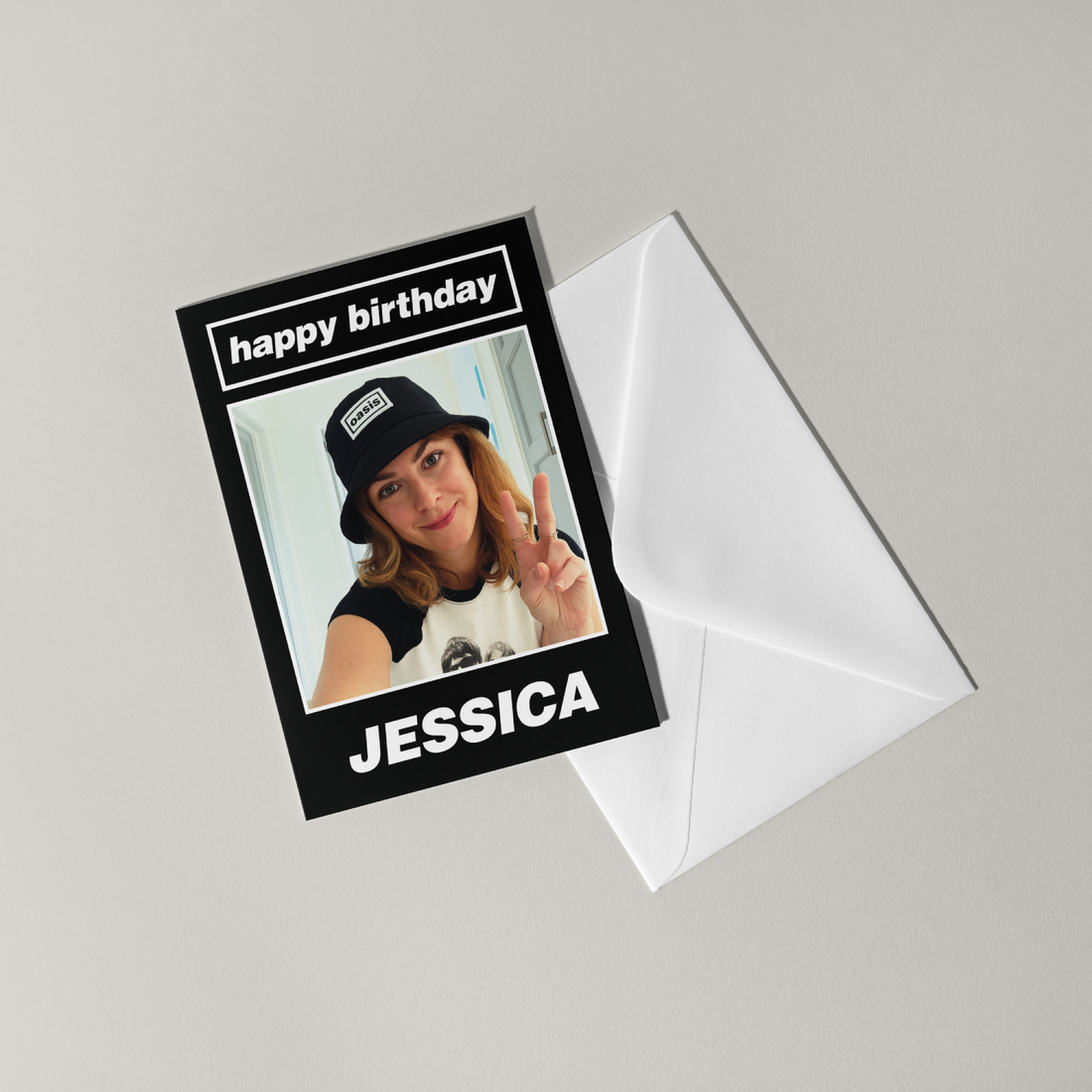 Oasis Personalised Photo Birthday Card – Fly Prints LTD