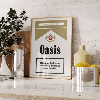Oasis Rock & Roll Poster
