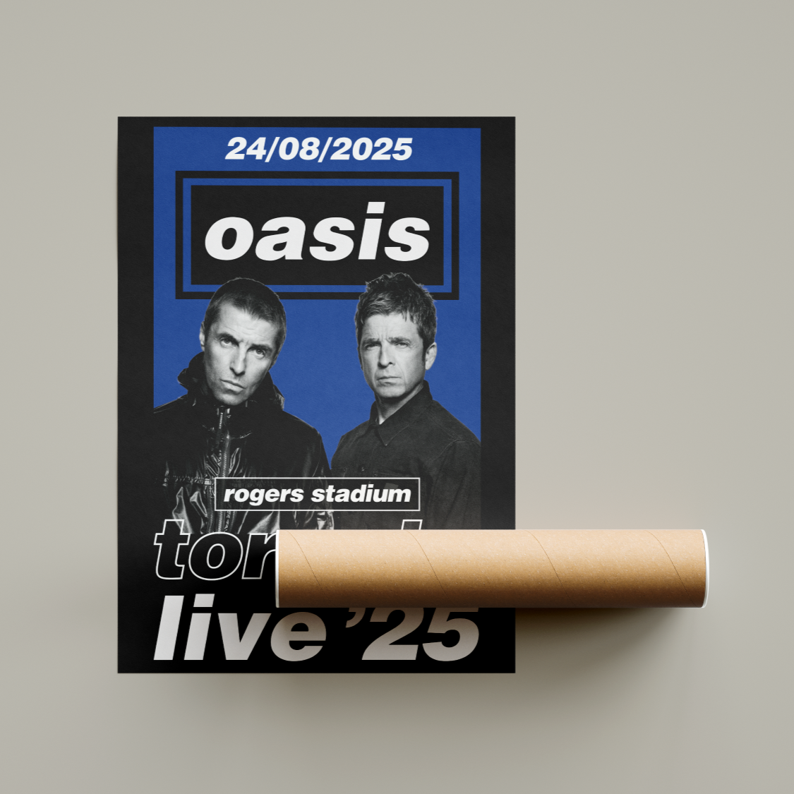 Oasis Toronto Rogers Stadium Tour Poster