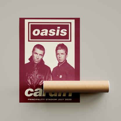 Oasis Cardiff Tour Poster