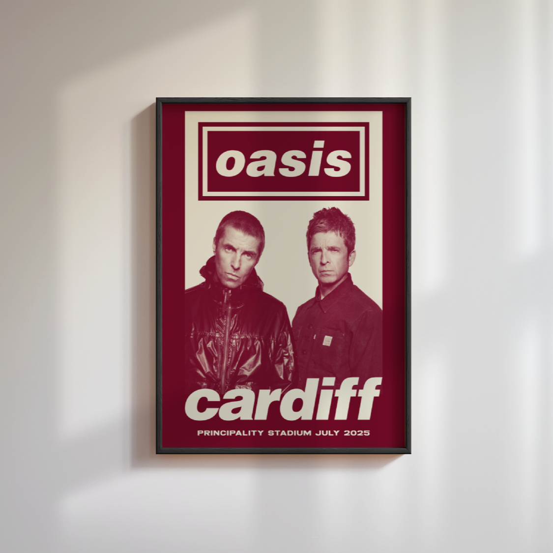 Oasis Tour Poster Cardiff