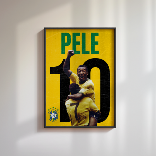 Pele Football Poster