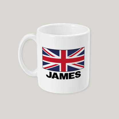 Personalised British Flag Mug
