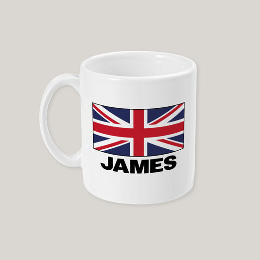 Personalised British Flag Mug