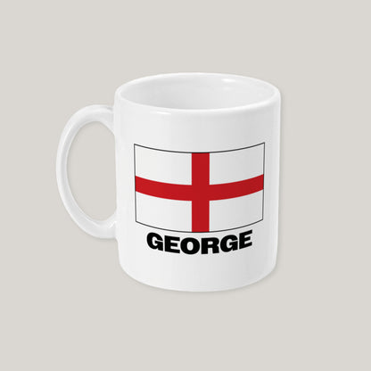 Personalised English Flag Mug