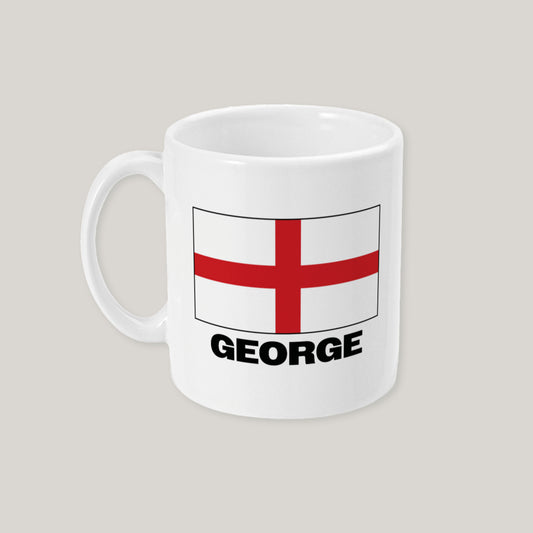 Personalised English Flag Mug