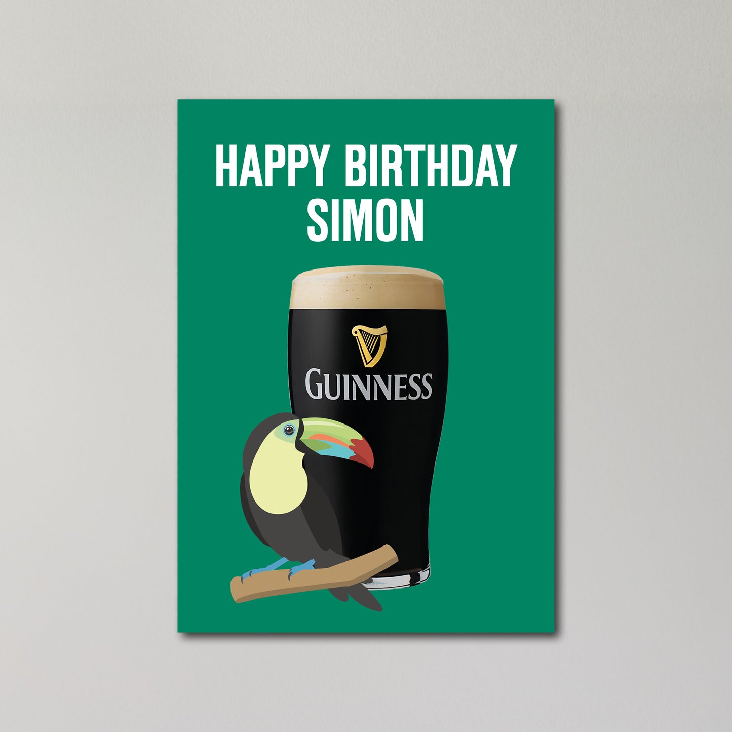 Guinness Personalised Birthday Card