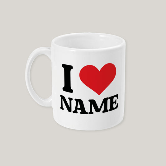 Personalised I Heart Mug
