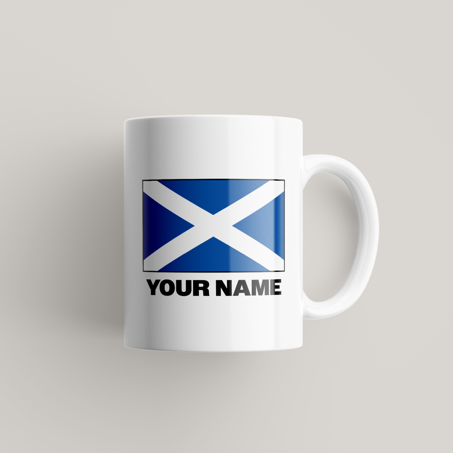 Personalised Scotland Flag Mug UK