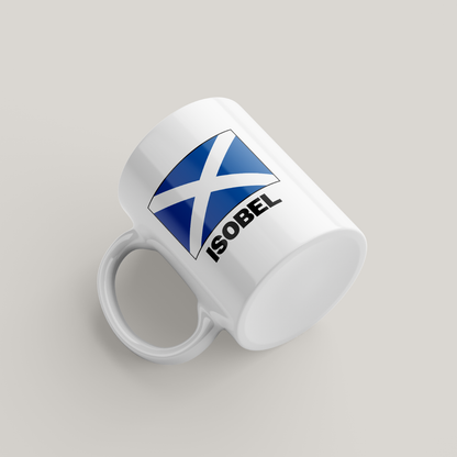 Personalised Scotland Flag Mug United Kingdom