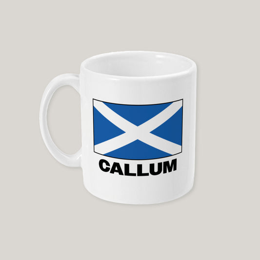 Personalised Scotland Flag Mug