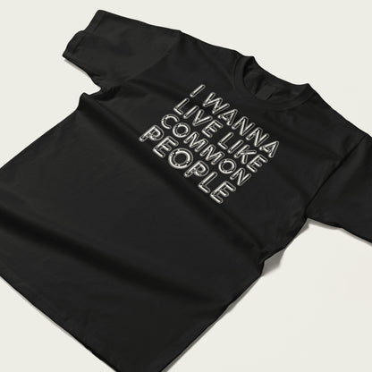 Pulp Common People Lyrics T-Shirt UK