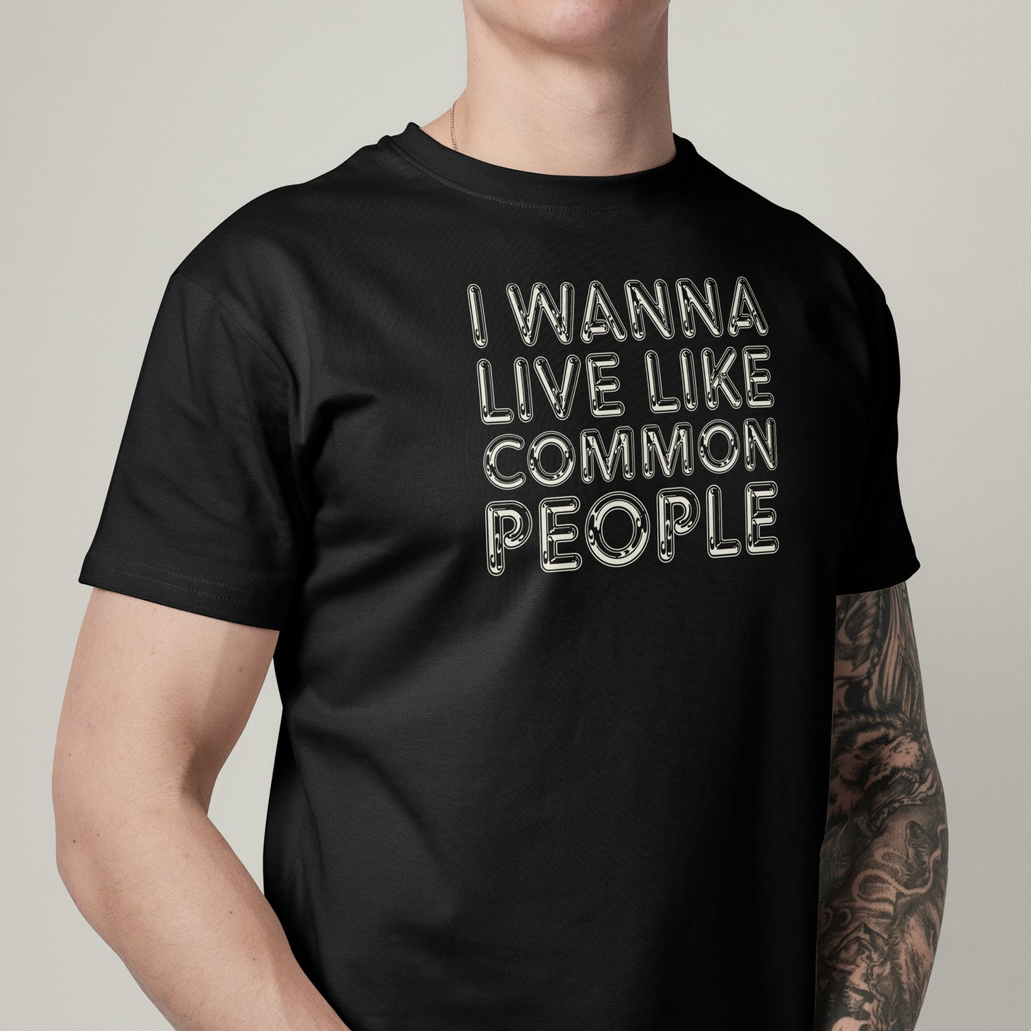 Pulp Common People Lyrics T-Shirt United Kingdom