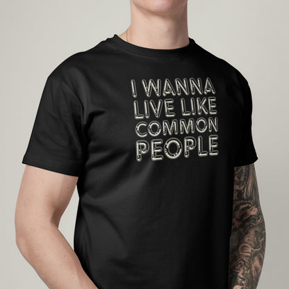 Pulp Common People Lyrics T-Shirt United Kingdom