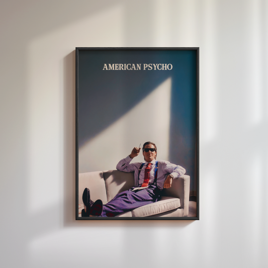 Retro American Psycho Movie Poster