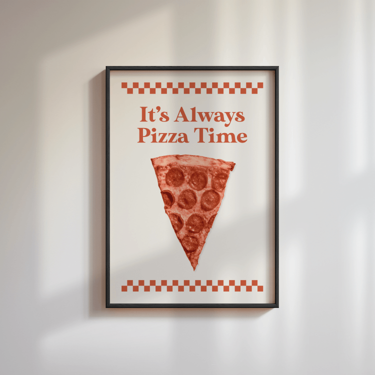 Retro Pizza Poster