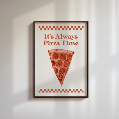 Retro Pizza Poster