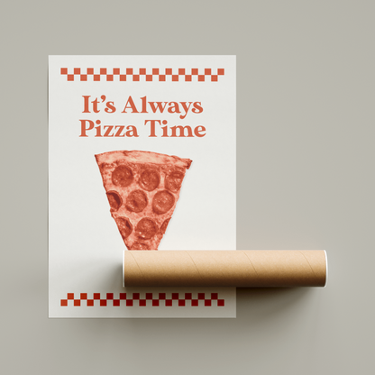 Retro Pizza Poster