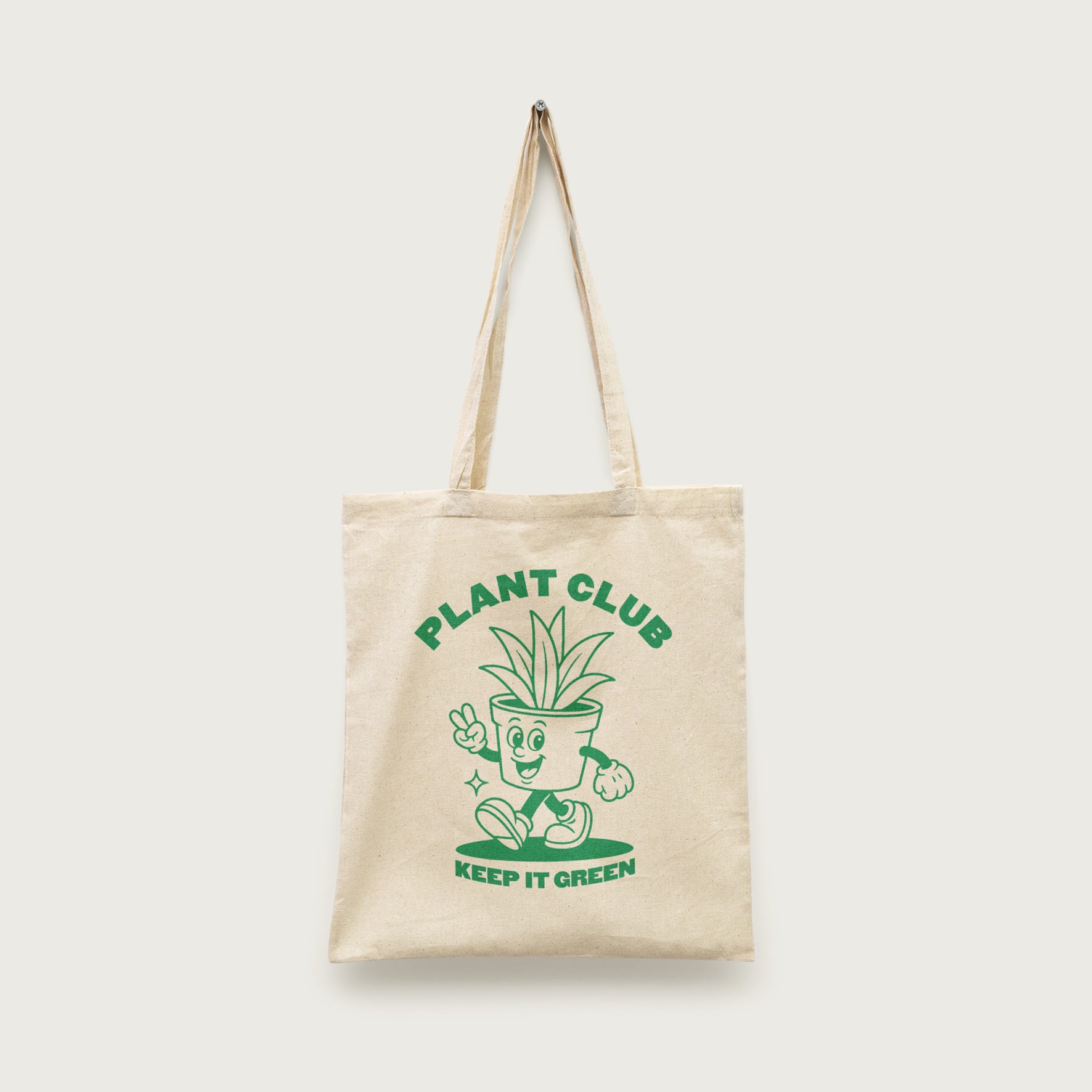 Retro Plant Club Tote Bag