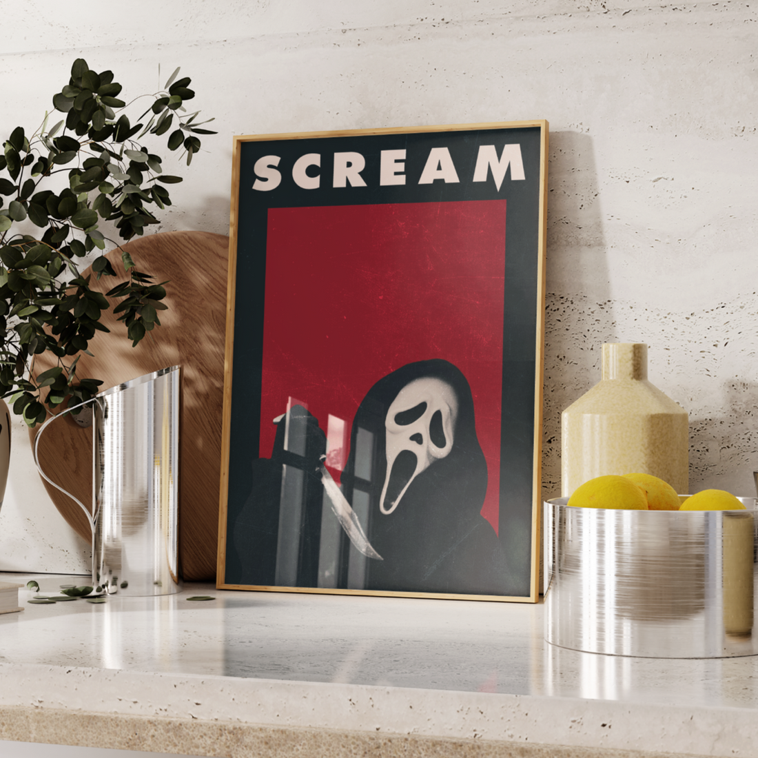 Retro Scream Movie Poster – Fly Prints LTD
