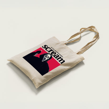 Retro Scream Movie Tote Bag