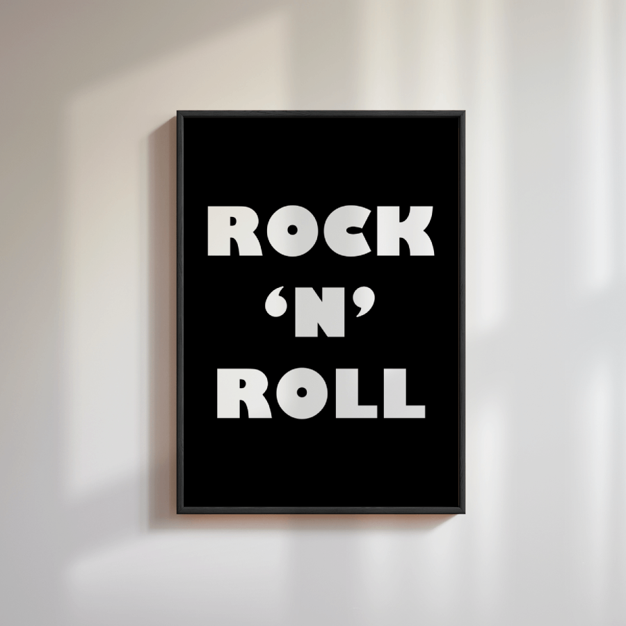 Rock & Roll Poster