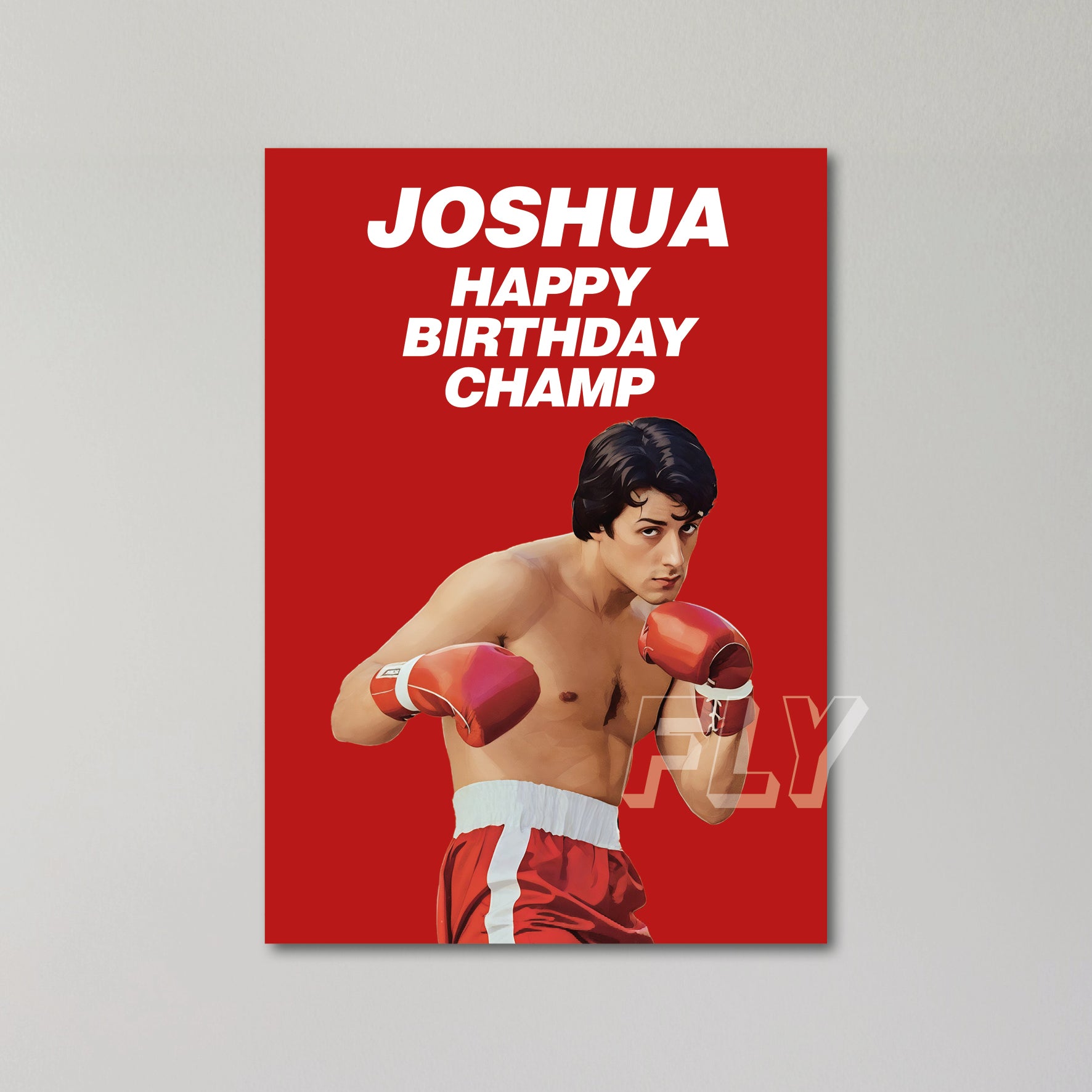Rocky Balboa Personalised Birthday Card United Kingdom