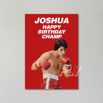 Rocky Balboa Personalised Birthday Card United Kingdom