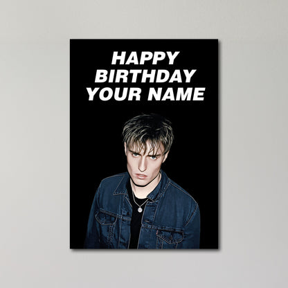 Sam Fender Personalised Birthday Card