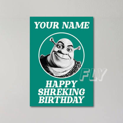 Shrek Personalised Birthday Card