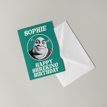 Shrek Personalised Birthday Card