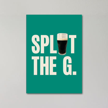 Split The G Greeting Card