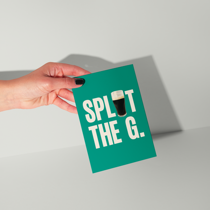 Split The G Greeting Card
