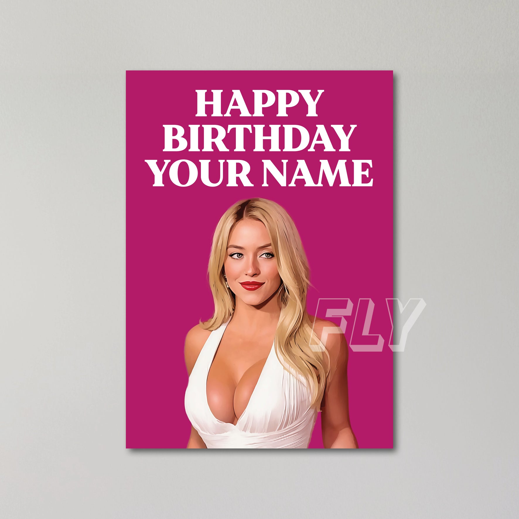 Sydney Sweeney Personalised Birthday Card United Kingdom
