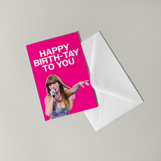 Taylor Swift Birthday Card