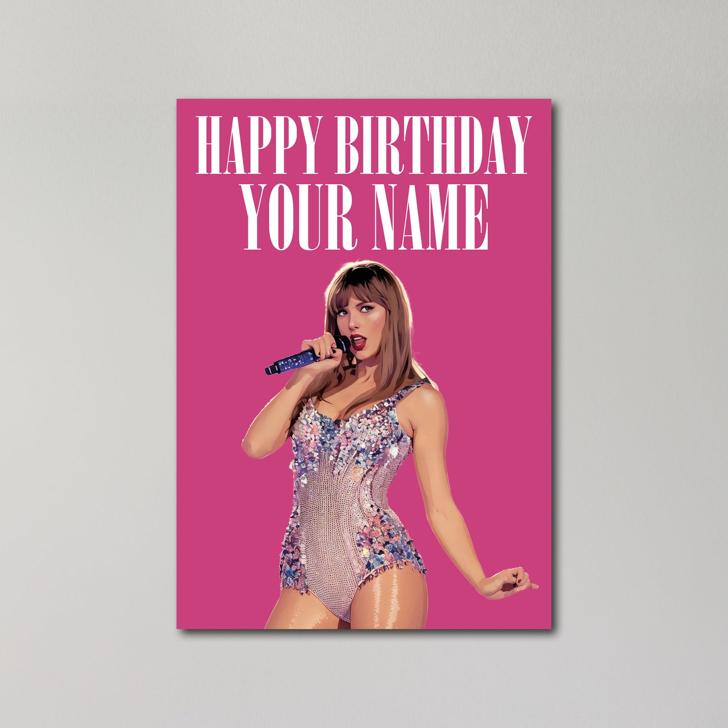 Taylor Swift Personalised Birthday Card