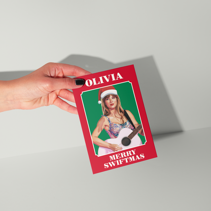 Taylor Swift Personalised Christmas Card
