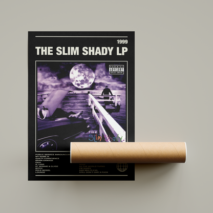 Eminem The Slim Shady LP Album Poster United Kingdom