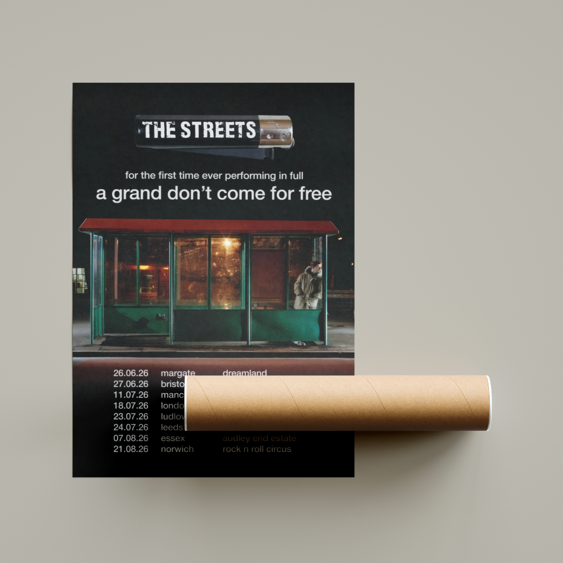 The Streets A Grand Don't Come For Free Tour Poster 2026 United Kingdom