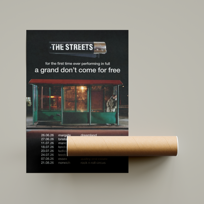 The Streets A Grand Don't Come For Free Tour Poster 2026 United Kingdom