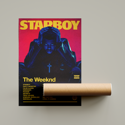 The Weeknd Starboy Album Poster