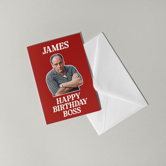 Tony Soprano Personalised Birthday Card